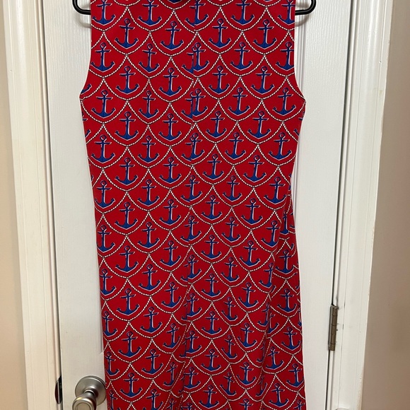 Talbots sleeveless Anchor Dress with Ruffles size 10P - Picture 3 of 4
